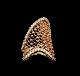 14KT Two-Tone Gold 1.63 ctw Diamond Ring