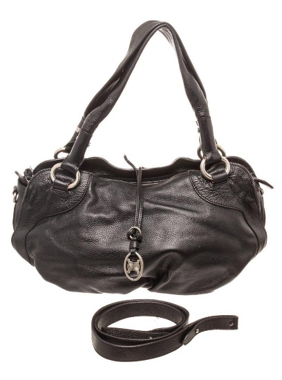 Celine Black Leather Hye Kyo Shoulder Bag
