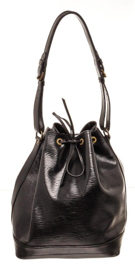 Louis Vuitton Black Epi leather Noe GM Bucket Bag