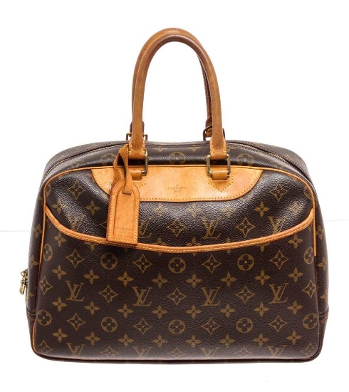 Louis Vuitton Brown Monogram Deauville Satchel