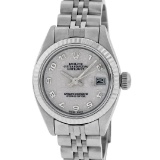 Rolex Midsize 31MM Cream Arabic Jubilee Dial WG Fluted Jubilee Band Wristwatch