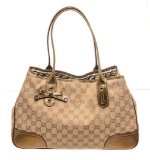 Gucci Brown Canvas Princy Shoulder Bag