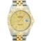 Rolex Mens 2 Tone Champagne Jubilee Index 36MM Datejust Wristwatch