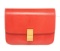 Celine Orange Lizard Skin Leather Medium Box Shoulder Bag