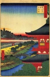 Hiroshige  -  Zojoji Pagoda