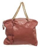 Louis Vuitton Brown Leather Tote Bag