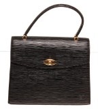Louis Vuitton Black Epi Leather Malsherbes Shoulder Bag