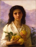 William Bouguereau  - Girl Holding Lemons