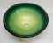 Emerald Silver Art Glass Sink by Seattle Glassblowing Studio