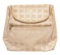 Chanel Beige White Canvas Small CC Sportlir Shoulder Bag