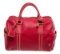 Louis Vuitton Pink Leather Carryall Duffel Bag