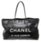 Chanel Black Leather Rue Cambon Tote Bag