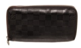 Louis Vuitton Black Leather Zippy Wallet