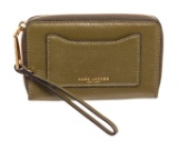 Marc Jacobs Green Leather Recruit Zippy Wallet