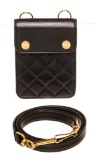 Chanel Black Caviar Leather Vintage Button Wallet