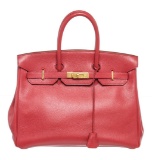 Hermes Nude Pink Epsom Leather Birkin 35cm Shoulder Bag
