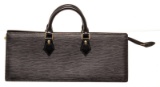 Louis Vuitton Black Epi Leather Sac Triangle Handbag