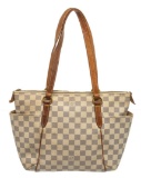 Louis Vuitton Beige Damier Canvas Totally PM Tote Bag