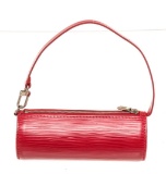 Louis Vuitton Red Epi Leather Mini Papillon Shoulder Bag