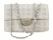 Chanel White Nylon New Travel Single Flap Shoulder Bag