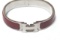 Hermes Red Metal Clic Clac Bangle Bracelet PHW