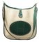 Hermes Green Canvas Leather Evelyn I Panama Crossbody Bag