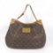 Louis Vuitton Brown Monogram Canvas Leather Galliera PM Hobo Bag
