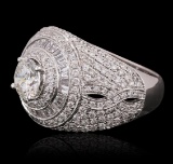 18KT White Gold 2.97 ctw Diamond Ring