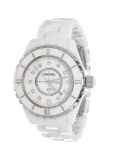 Chanel White J12 Pave Quartz Watches