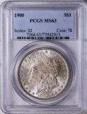 1900 $1 American Silver Eagle Dollar Coin PCGS MS63