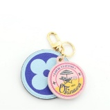 Louis Vuitton Round Bag Charm and Key Holder Limited Edition Cities Colored Mono