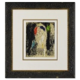 Lovers in Grey by Chagall (1887-1985)