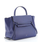 Celine Belt Bag Textured Leather Medium Blue