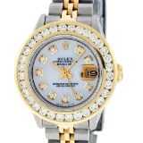Rolex Ladies 2 Tone MOP 2 ctw Diamond Datejust Wristwatch