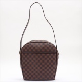 Louis Vuitton Damier Ebene Canvas Leather Ipanema GM Shoulder Bag