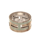Hermes Silver H Move Ring