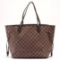 Louis Vuitton Damier Ebene Canvas Leather Neverfull MM Bag