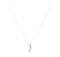 0.13 ctw Diamond Double Journey Pendant with Chain - 14KT White Gold