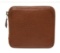 Hermes Brown Leather Folding Silky Wallet