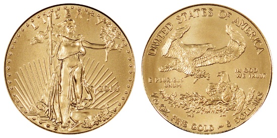 2014 $5 American Eagle Gold Coin