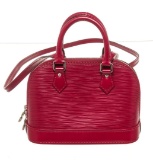 Louis Vuitton Red Nano Alma Crossbody Bag