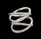 0.95 ctw Diamond Ring - 14KT White Gold