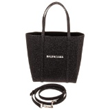 Balenciaga Black Leather Everyday Tote Bag