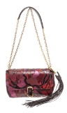 Marc Jacobs Red J Snake Patchwork Shoulder Bag