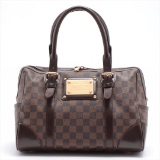 Louis Vuitton Damier Ebene Canvas Leather Berkeley Satchel Bag
