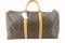 Louis Vuitton Brown Monogram Canvas Leather Keepall 50 cm Duffle Bag Luggage