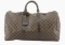 Louis Vuitton Damier Ebene Canvas Leather Keepall 50 cm Duffle Bag