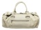 Balenciaga Cream Leather Whistle Satchel Bag