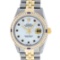 Rolex Mens 2 Tone MOP Sapphire Diamond Channel Set Datejust 36MM Wristwatch