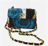 Chanel Multicolor Floral Print Quilted Canvas CC Turn-lock Flap Shoulder Bag